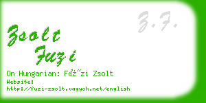 zsolt fuzi business card